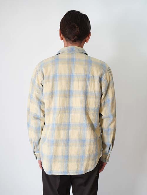 REMI RELIEF ヴィンテージチェックネルシャツ - Yellow