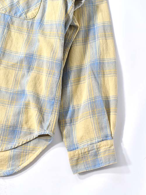 REMI RELIEF ヴィンテージチェックネルシャツ - Yellow