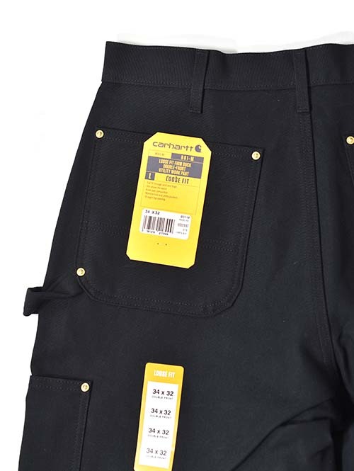 USA CARHARTT  Double Knee Pant - Black 