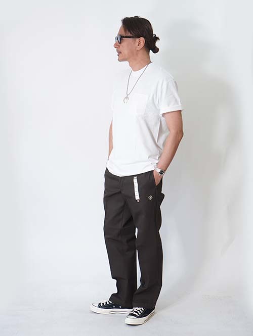 HTC Dickies Pants #Flower Stone Turquoise  - Brown