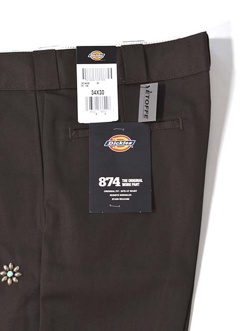 HTC Dickies Pants #Flower Stone Turquoise  - Brown