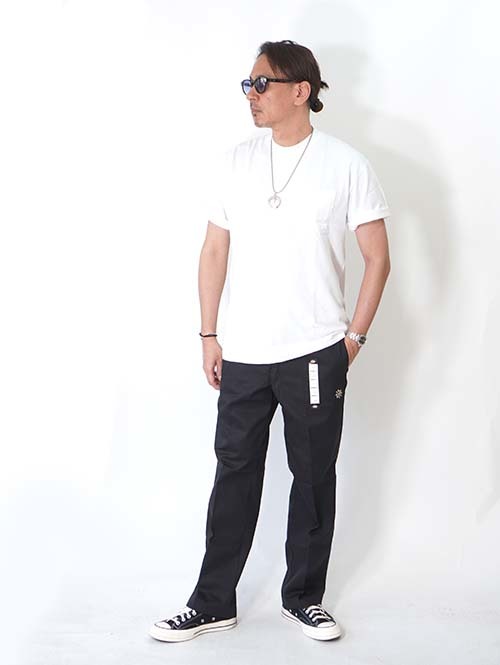 HTC Dickies Pants #Flower Stone Turquoise - Black