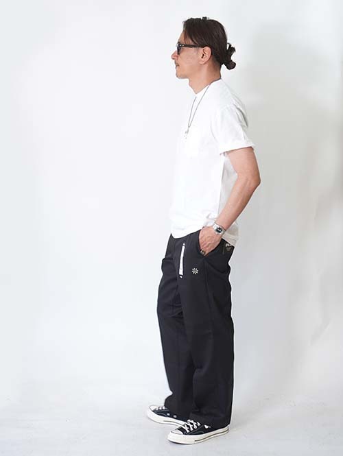 HTC Dickies Pants #Flower Stone Turquoise - Black