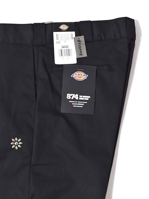 HTC Dickies Pants #Flower Stone Turquoise - Black