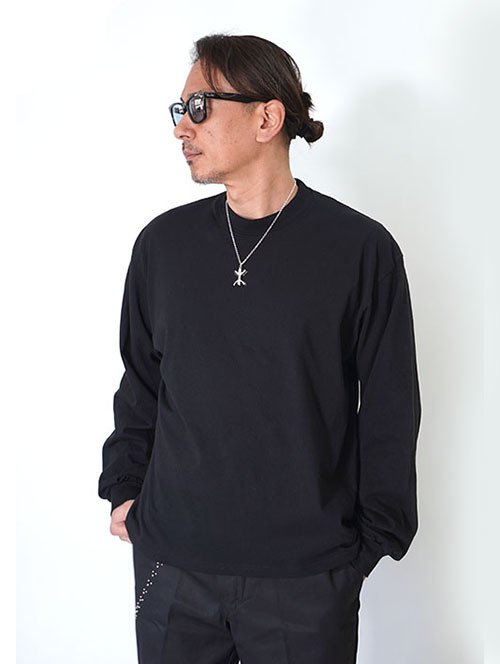 LOS ANGELES APPAREL カスタム 6.5oz ヘビーウエイト ロングスリーブTシャツ（2026モデル）- Black