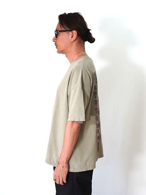 REMI RELIEF　HARD SP加工20/-天竺BIGサイズT(INDIAN BELT)-- K.Beige