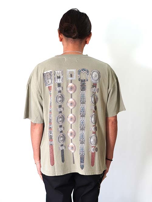 REMI RELIEF　HARD SP加工20/-天竺BIGサイズT(INDIAN BELT)-- K.Beige