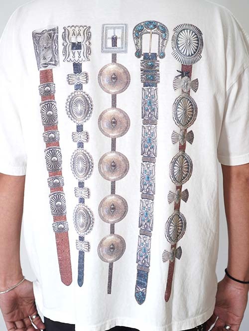 REMI RELIEF　HARD SP加工20/-天竺BIGサイズT(INDIAN BELT)- White