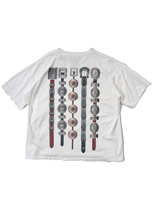 REMI RELIEF　HARD SP加工20/-天竺BIGサイズT(INDIAN BELT)- White