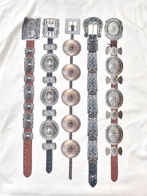 REMI RELIEF　HARD SP加工20/-天竺BIGサイズT(INDIAN BELT)- White