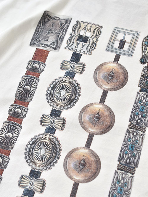 REMI RELIEF　HARD SP加工20/-天竺BIGサイズT(INDIAN BELT)- White