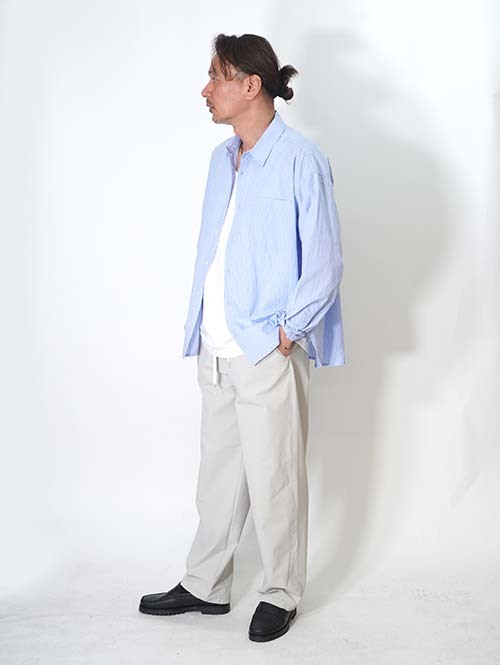 SALUTE HELM  Nylon 4Way セミワイドパンツ - Beige (66009)