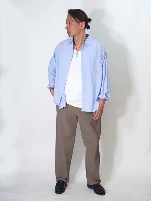 SALUTE HELM  Nylon 4Way セミワイドパンツ - Khaki (66009)