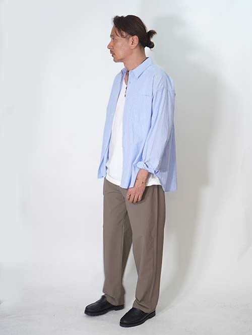 SALUTE HELM  Nylon 4Way セミワイドパンツ - Khaki (66009)