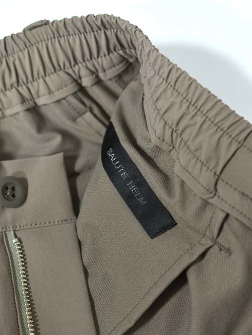 SALUTE HELM  Nylon 4Way セミワイドパンツ - Khaki (66009)