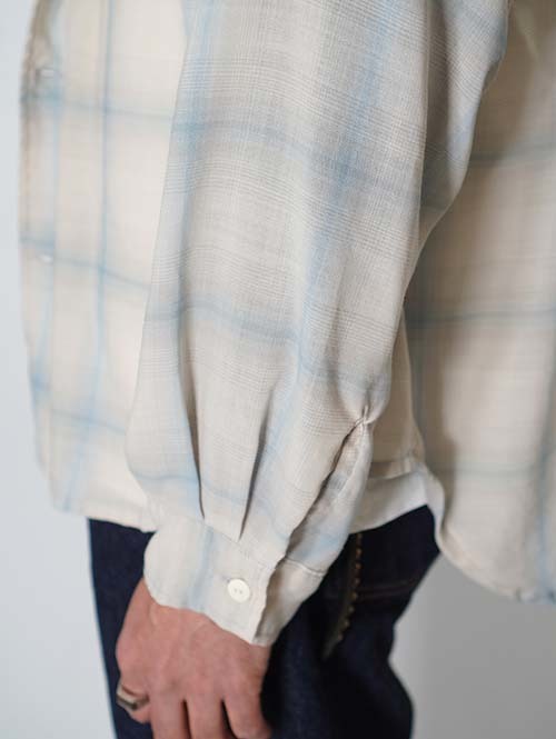 REMI RELIEF  ポリウール　ビエラ　チェックシャツ