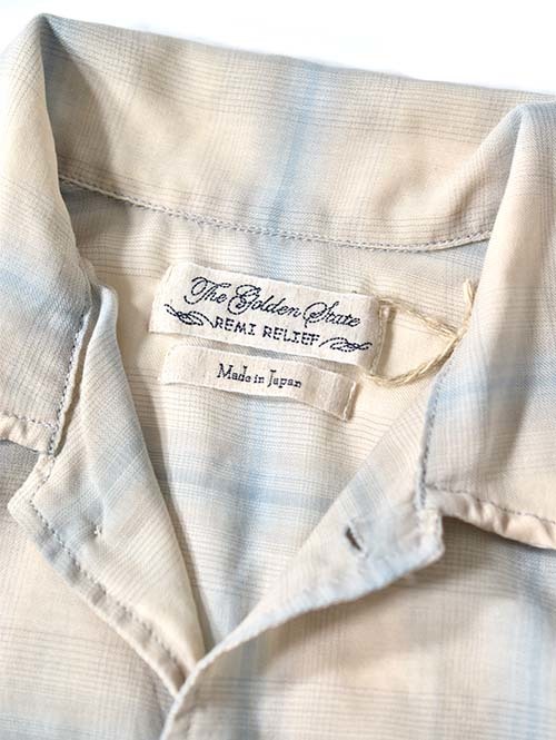 REMI RELIEF  ポリウール　ビエラ　チェックシャツ