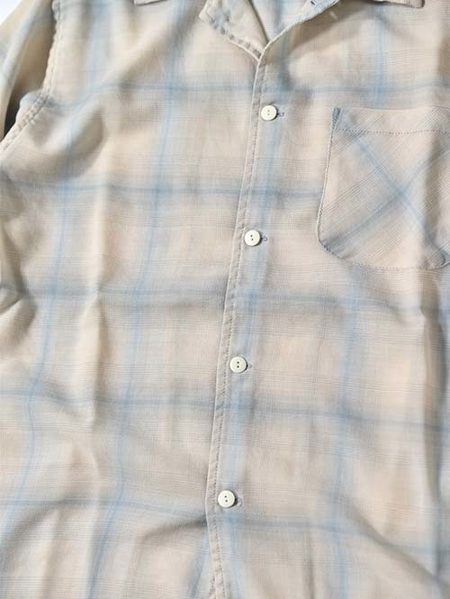 REMI RELIEF  ポリウール　ビエラ　チェックシャツ