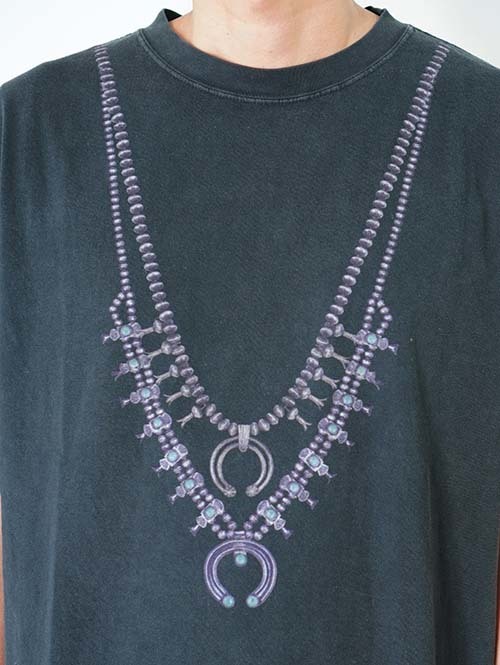 REMI RELIEF  HARD SP加工20/-天竺BIGサイズT (naja) - Black