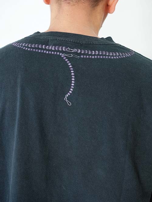 REMI RELIEF  HARD SP加工20/-天竺BIGサイズT (naja) - Black
