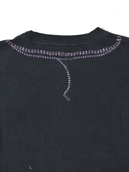 REMI RELIEF  HARD SP加工20/-天竺BIGサイズT (naja) - Black