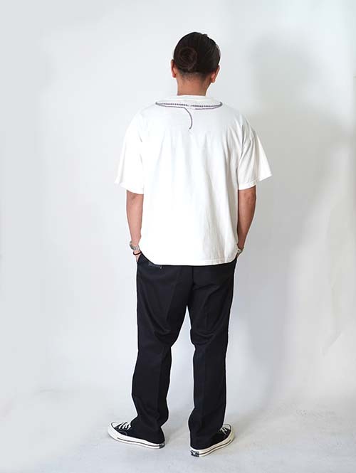 REMI RELIEF  HARD SP加工20/-天竺BIGサイズT (naja) - White