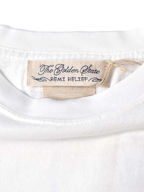 REMI RELIEF  HARD SP加工20/-天竺BIGサイズT (naja) - White