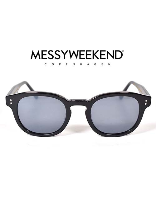 MESSY WEEKEND BILLE - Black/Black grey Lens