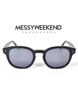 MESSY WEEKEND BILLE - Black/Black grey Lens