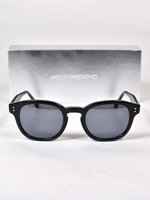 MESSY WEEKEND BILLE - Black/Black grey Lens