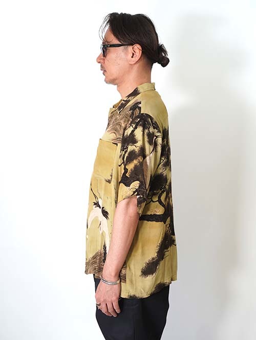 REMI RELIEF  鶴柄アロハシャツ