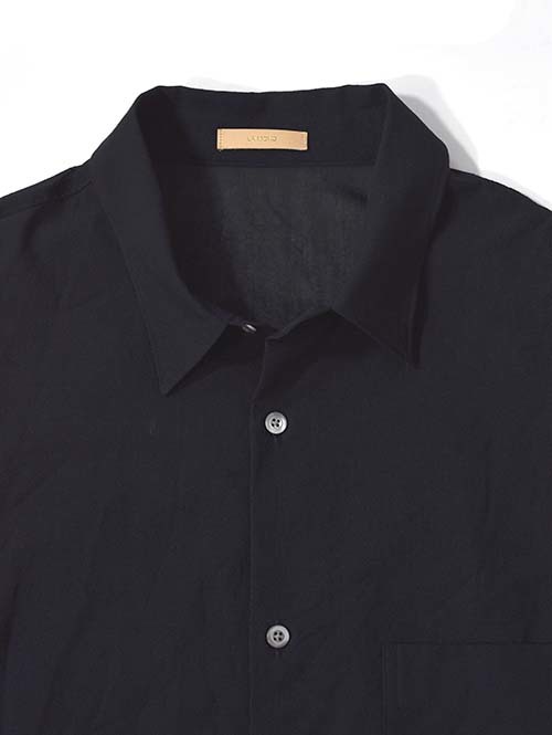 LA MOND  VOILE LAWN SHIRT - Black