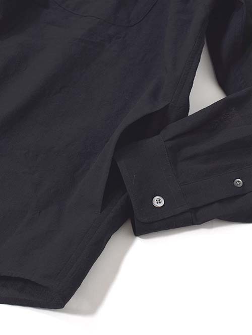 LA MOND  VOILE LAWN SHIRT - Black