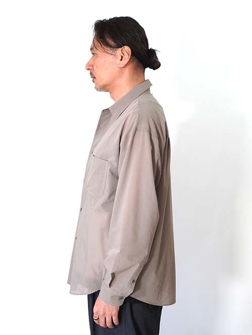 LA MOND  VOILE LAWN SHIRT - Greige