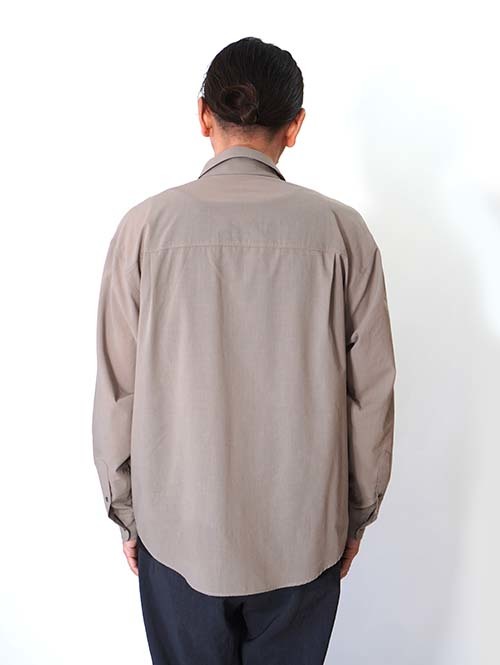 LA MOND  VOILE LAWN SHIRT - Greige