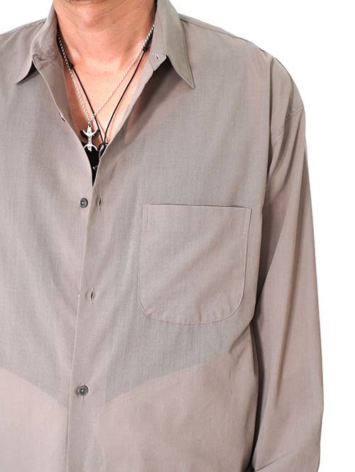 LA MOND  VOILE LAWN SHIRT - Greige