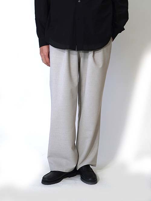 LA MOND  NEW SEMI WIDE SHARI PANT - Ash Gray