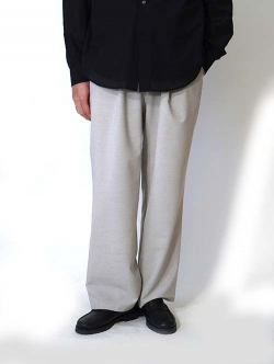 LA MOND  NEW SEMI WIDE SHARI PANT - Ash Gray