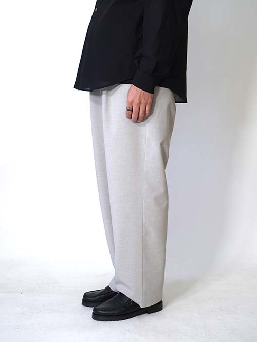 LA MOND  NEW SEMI WIDE SHARI PANT - Ash Gray