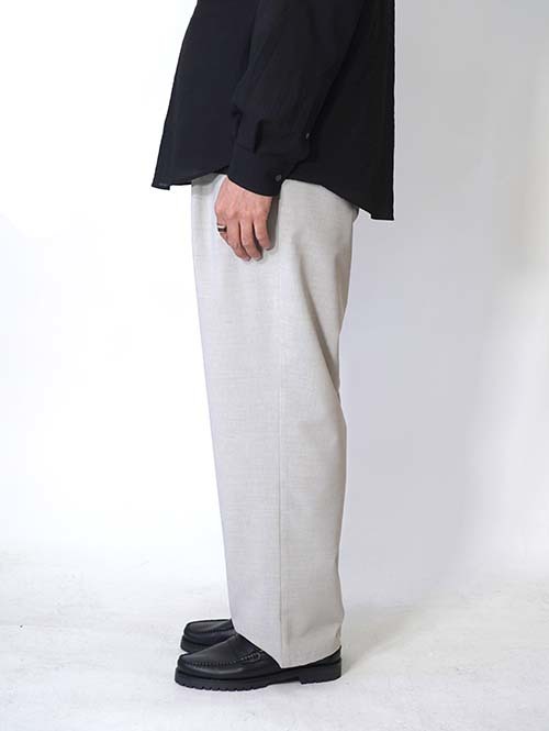 LA MOND  NEW SEMI WIDE SHARI PANT - Ash Gray