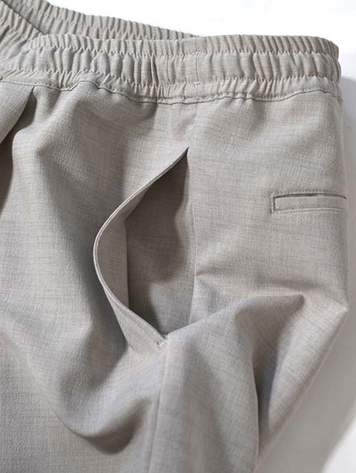 LA MOND  NEW SEMI WIDE SHARI PANT - Ash Gray
