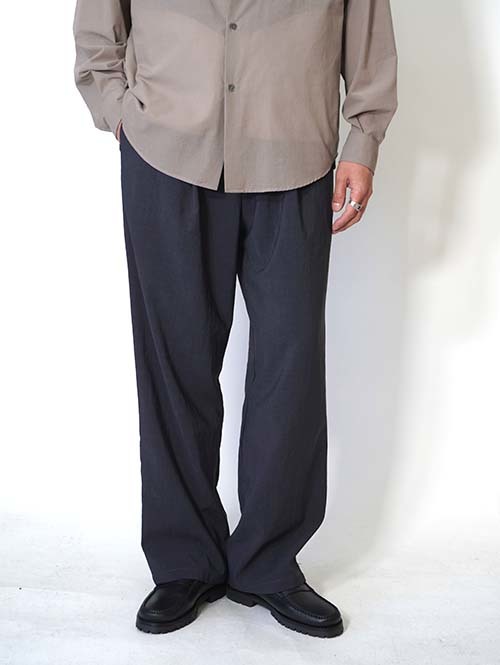 LA MOND  NEW SEMI WIDE SHARI PANT - Chambray Black