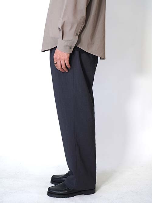 LA MOND  NEW SEMI WIDE SHARI PANT - Chambray Black