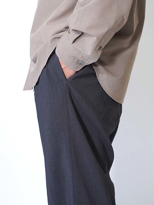 LA MOND  NEW SEMI WIDE SHARI PANT - Chambray Black