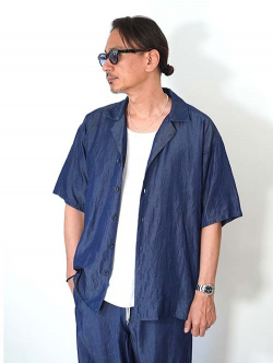 SERGEANT  テンセルリヨセル繊維インディゴデニム 半袖シャツ(56011)