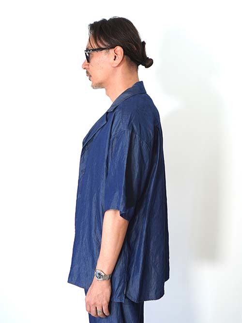 SERGEANT  テンセルリヨセル繊維インディゴデニム 半袖シャツ(56011)