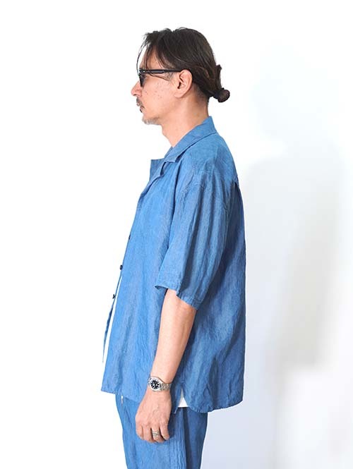 SERGEANT  テンセルリヨセル繊維インディゴデニム 半袖シャツ(56011)