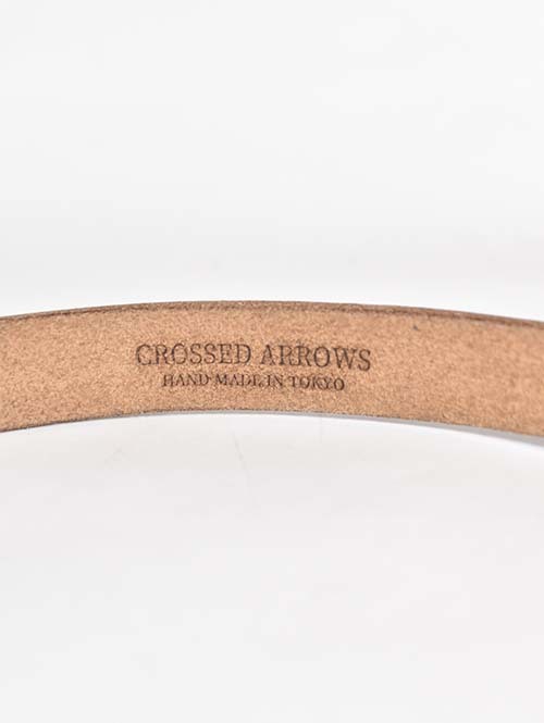 CROSSED ARROWS クロムレザー　ナローエンドオンリー　ベルト