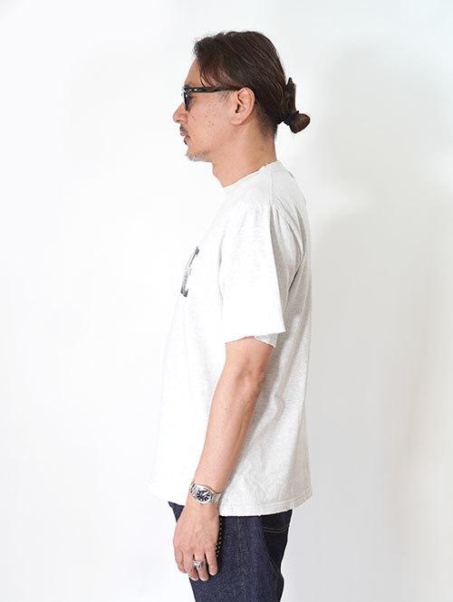 REMI RELIEF NEW SP加工ダメージ 20/-天竺レギュラーT(LAFAYETTE) - Oatmeal