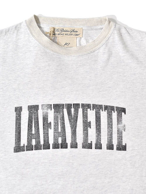 REMI RELIEF NEW SP加工ダメージ 20/-天竺レギュラーT(LAFAYETTE) - Oatmeal